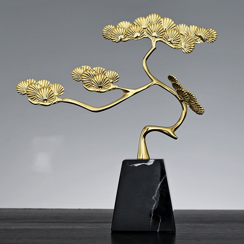 Brass Welcoming Pine Ornaments And Home Accessories - Z3 Limited