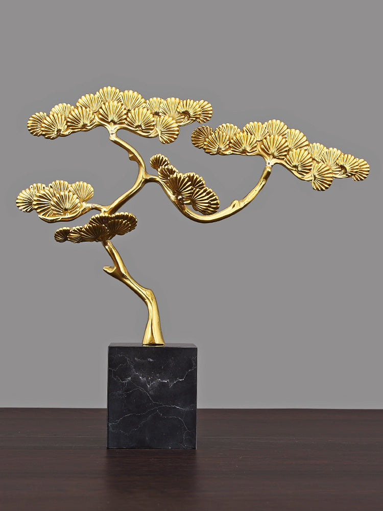 Brass Welcoming Pine Ornaments And Home Accessories - Z3 Limited