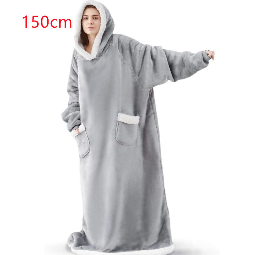 Winter TV Hoodie Blanket Winter Warm Home Clothes Women Men Oversized Pullover With Pockets - Z3 Limited