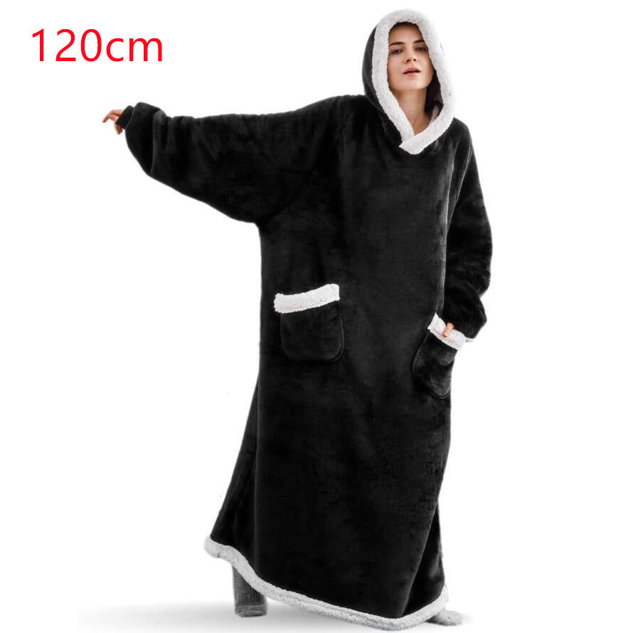 Winter TV Hoodie Blanket Winter Warm Home Clothes Women Men Oversized Pullover With Pockets - Z3 Limited