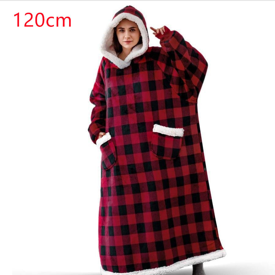Winter TV Hoodie Blanket Winter Warm Home Clothes Women Men Oversized Pullover With Pockets - Z3 Limited