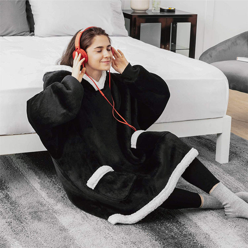 Winter TV Hoodie Blanket Winter Warm Home Clothes Women Men Oversized Pullover With Pockets - Z3 Limited