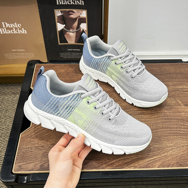 Plus Size Breathable Light Soft Bottom Female Mesh Casual Sneaker