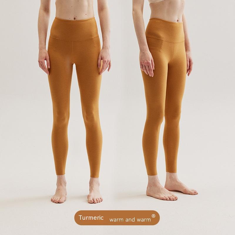 Thermal Pants Johns Elastic Slim-fit Fleece-lined Seamless Long Johns Leggings