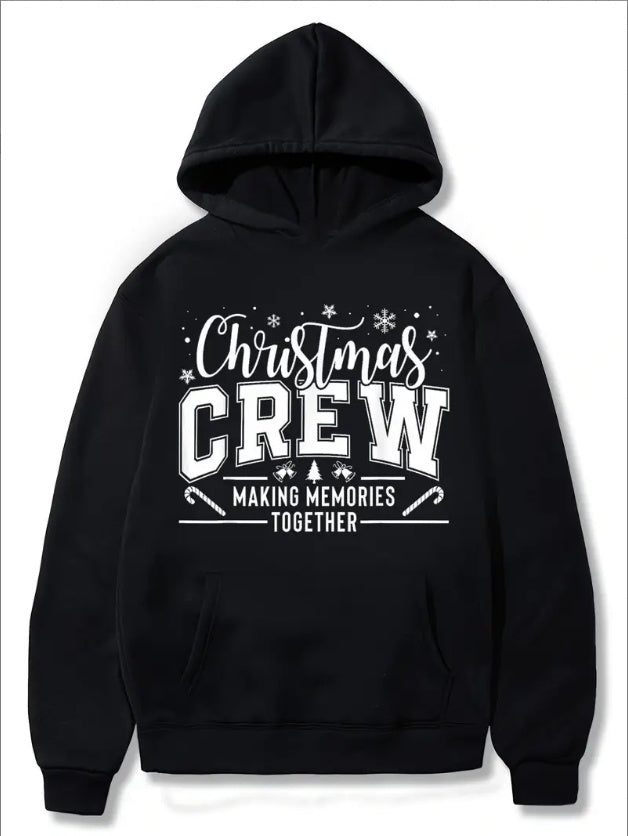 Christmas Family Hoodie 2024 Christmas Fun Men's And Women's Oversized Hoodies, Sweatshirts, Crew Neck, Long Sleeves, Hoodies, Pullovers, Tops, With Pockets