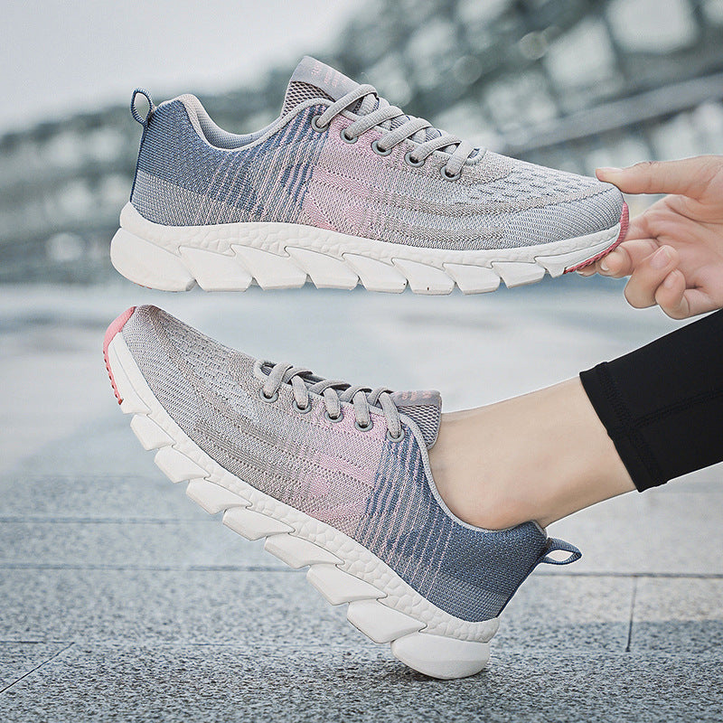 Plus Size Breathable Light Soft Bottom Female Mesh Casual Sneaker