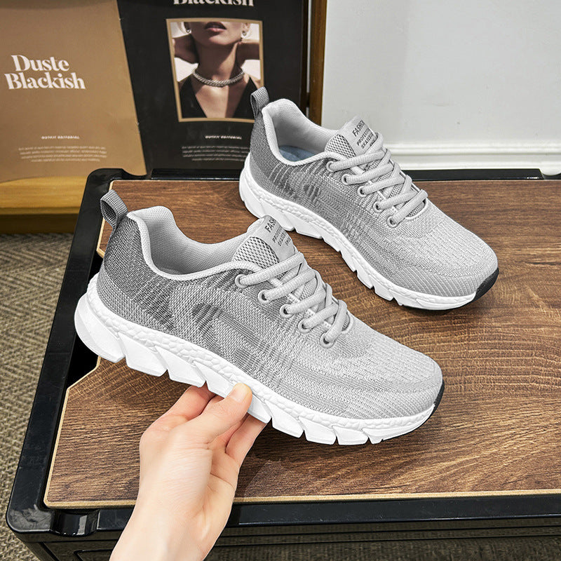 Plus Size Breathable Light Soft Bottom Female Mesh Casual Sneaker